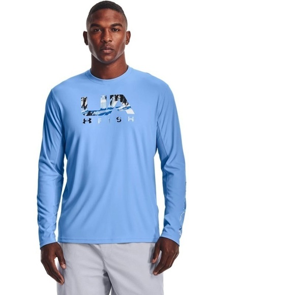 UNDER ARMOUR - NWT MENS ISO-CHILL SHOREBREAK FILL LONG-SLEEVE T-SHIRT Size Small - Picture 2 of 15